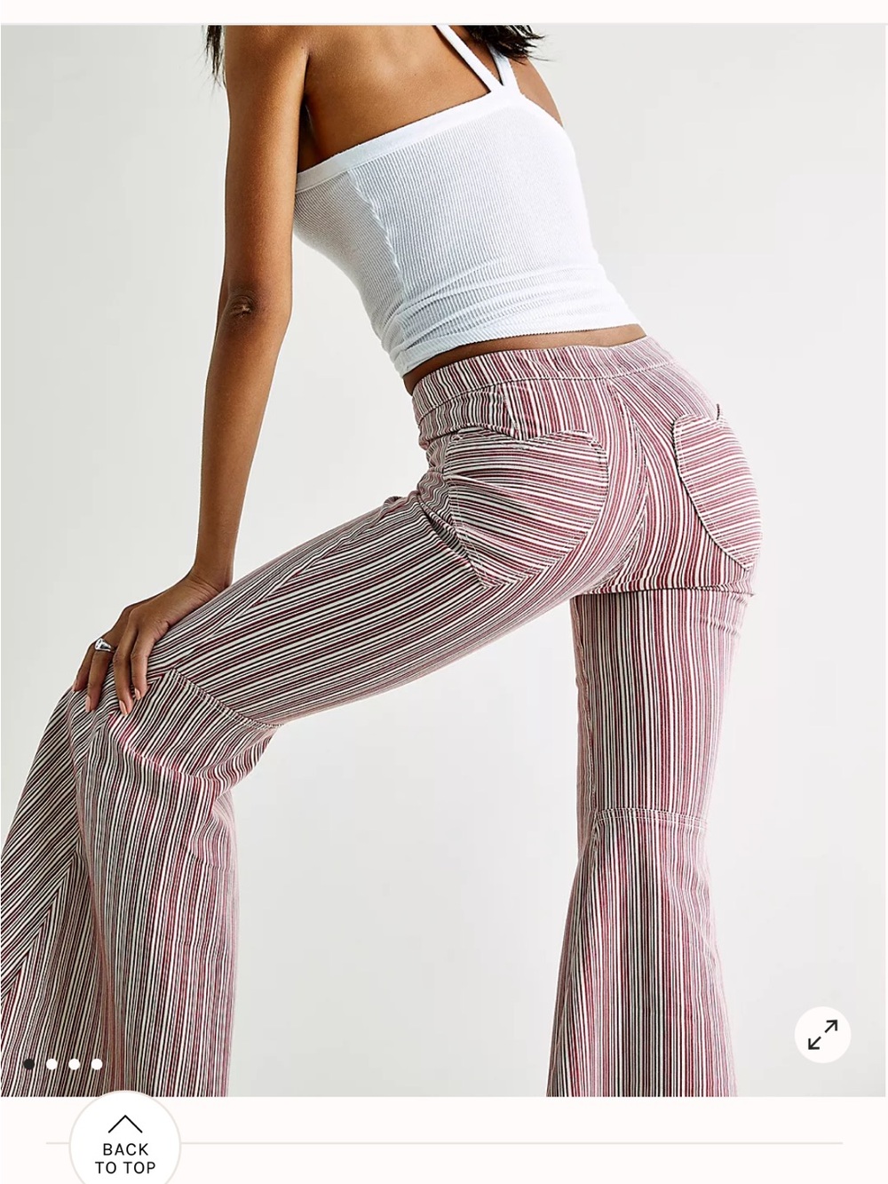 Free People Be Mine Heart Pocket Bell Bottoms 30 - Picture 3 of 15